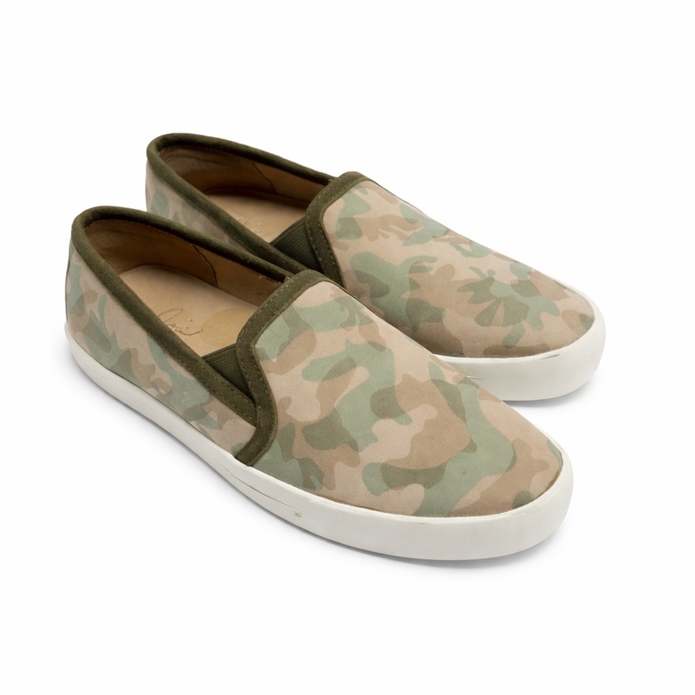 Joie Women’s Camo Slip-On Sneakers Size‎ 5 Canvas Casual Skater Flat Shoes